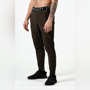 NWT Royalty Fam SPEEDFLEX5 Elastic Wind Joggers Olive Green Black Men’s size XXL